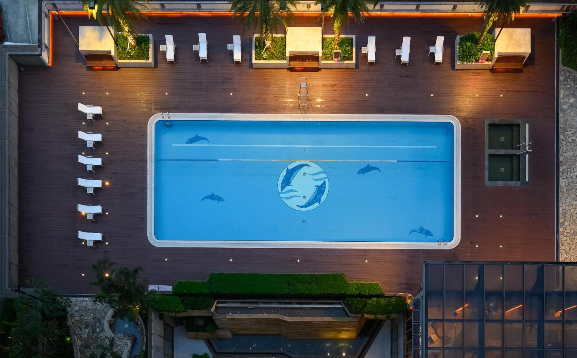 에버그린 리조트 호텔 - 자오시 외부 사진 The pool at the Dolphinarium